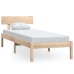 Estructura de cama sin colchón madera maciza 90x200 cm