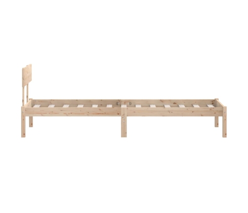 Estructura de cama sin colchón madera maciza 90x200 cm