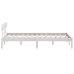 Estructura de cama sin colchón madera maciza blanco 120x200 cm