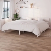 vidaXL Estructura de cama madera maciza blanco Super King 180x200 cm