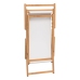 Silla de playa plegable de madera maciza de teca crema