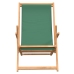 Silla de playa plegable de madera maciza de teca verde