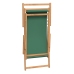 Silla de playa plegable de madera maciza de teca verde