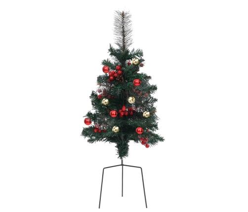 Árboles de Navidad artificiales de camino 2 uds PVC 76 cm