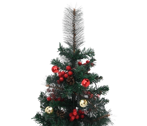 Árboles de Navidad artificiales de camino 2 uds PVC 76 cm