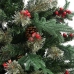 Árbol de Navidad y piñas verde PVC y PE 195 cm