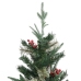 Árbol de Navidad y piñas verde PVC y PE 195 cm