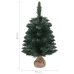 Árbol Navidad artificial con soporte PVC verde 60 cm