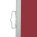 Toldo lateral retráctil para patio rojo 140x500 cm