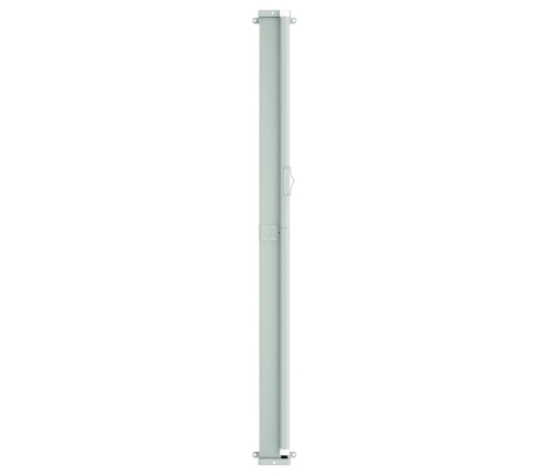 Toldo lateral retráctil para patio crema 117x600 cm