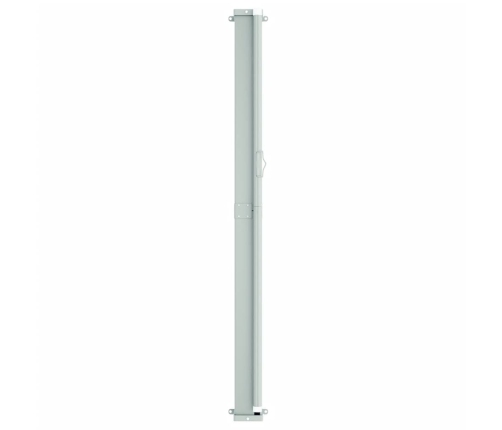 Toldo lateral retráctil de jardín marrón 117x600 cm