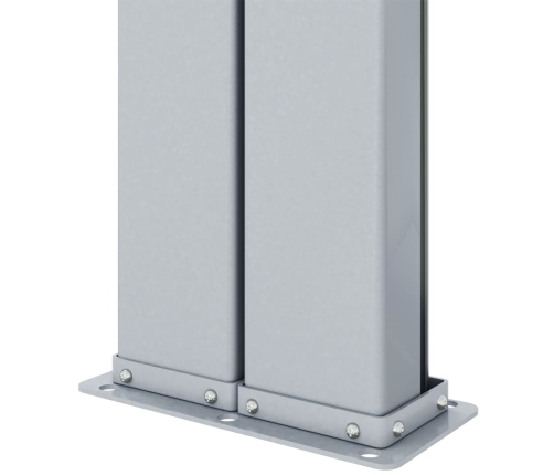 Toldo lateral retráctil azul 200x1000 cm