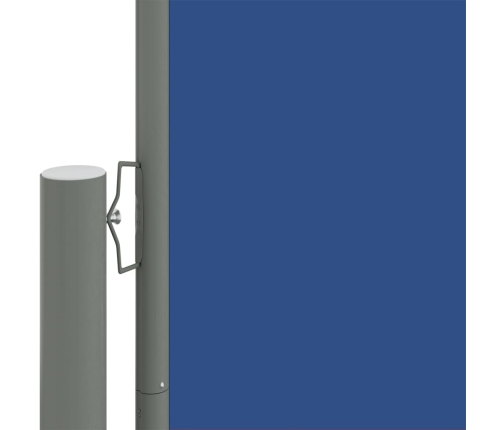 Toldo lateral retráctil azul 220x1000 cm