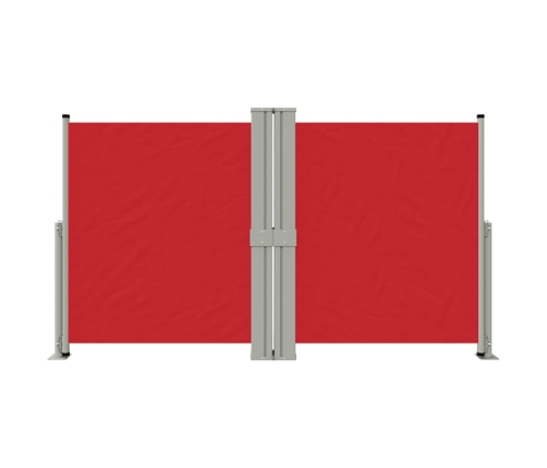 Toldo lateral retráctil rojo 140x1200 cm