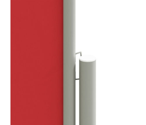 Toldo lateral retráctil rojo 140x1200 cm