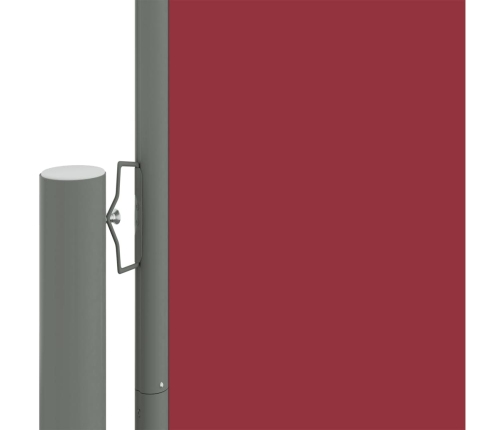 Toldo lateral retráctil rojo 220x1200 cm