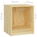 Mesitas de noche 2 uds madera maciza de pino 35,5x33,5x41,5 cm