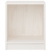 vidaXL Mesita de noche madera maciza de pino blanco 35,5x33,5x41,5 cm