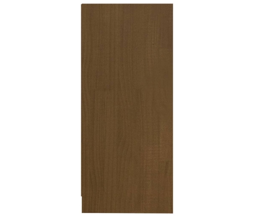 Armario auxiliar madera maciza mango marrón miel 35,5x33,5x76cm