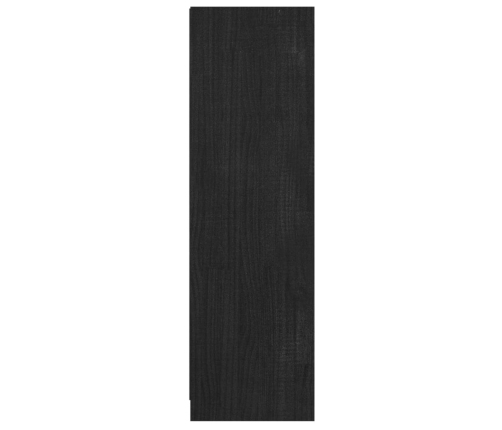 vidaXL Estantería/divisor de espacios madera pino negro 36x33x110 cm