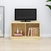 Mueble de TV de madera maciza de pino 70x33x42 cm