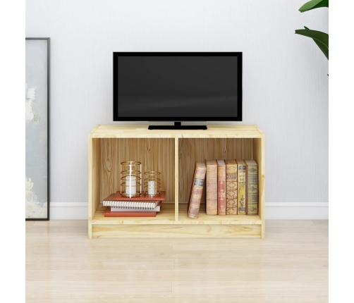 vidaXL Mueble de TV de madera maciza de pino 70x33x42 cm