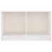 Mueble de TV de madera maciza de pino blanco 70x33x42 cm