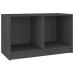 Mueble de TV de madera maciza de pino gris 70x33x42 cm