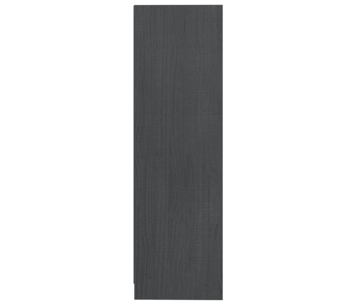 vidaXL Estantería de madera maciza de pino gris 70x33x110 cm