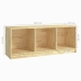 Mueble de TV madera maciza de pino 104x33x41 cm