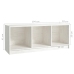 vidaXL Mueble de TV madera maciza de pino blanco 104x33x41 cm