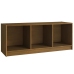 Mueble de TV de madera maciza pino marrón miel 104x33x41 cm