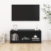 Mueble de TV madera maciza de pino negro 104x33x41 cm