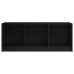 Mueble de TV madera maciza de pino negro 104x33x41 cm