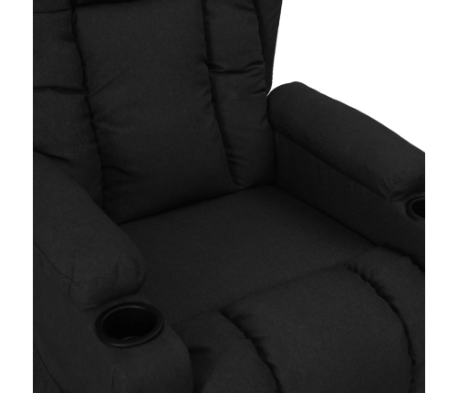 Sillón elevable tela negro