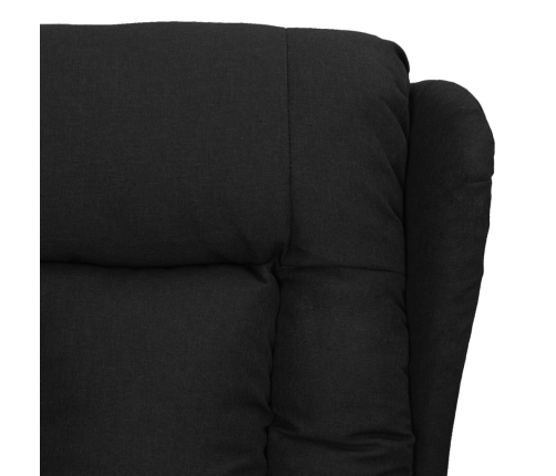 Sillón de masaje elevable tela negro