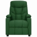 Sillón de masaje elevable tela verde oscuro