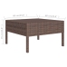 Set muebles de jardín 6 pzas y cojines ratán sintético marrón