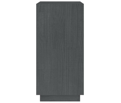 vidaXL Estantería de madera maciza de pino gris 40x35x71 cm