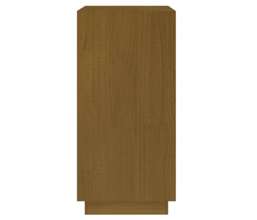 Estantería de madera maciza de pino marrón miel 40x35x71 cm