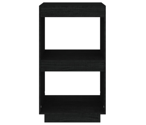 Estantería de madera maciza de pino negro 40x35x71 cm