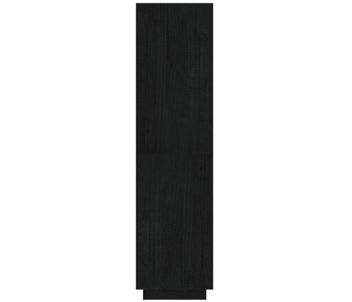 Estantería/divisor espacios madera de pino negro 40x35x135 cm