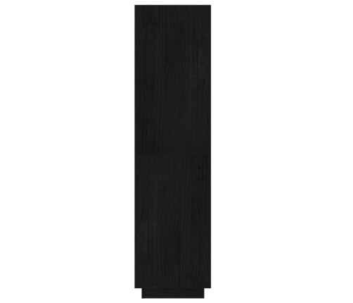 vidaXL Estantería/divisor de espacios madera pino negro 60x35x135 cm