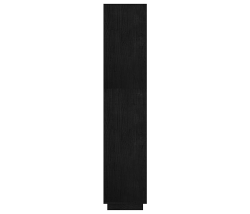 vidaXL Estantería/divisor de espacios madera pino negro 60x35x167 cm