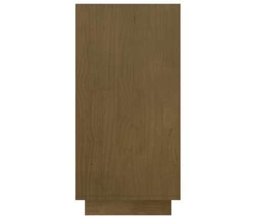 Estantería de madera maciza de pino marrón miel 80x35x71 cm