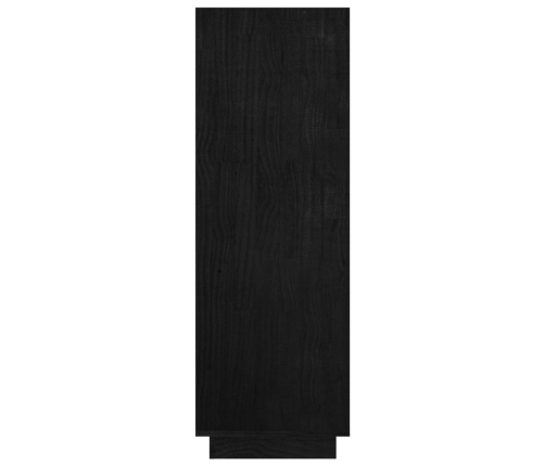 Estantería/divisor de espacios madera pino negro 80x35x103 cm