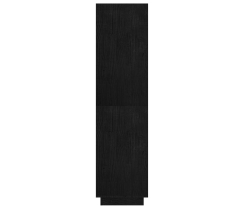 Estantería/divisor de espacios madera pino negro 80x35x135 cm