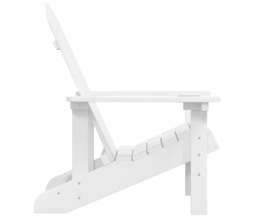 Silla de jardín Adirondack HDPE blanca