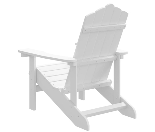 Silla de jardín Adirondack HDPE blanca