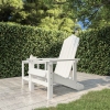 Silla de jardín Adirondack HDPE blanca